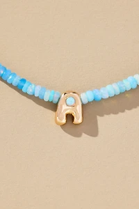 Beaded Monogram Necklace