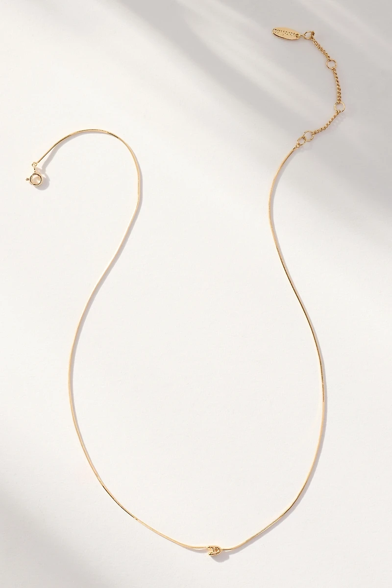 Barely There Bubble Monogram Necklace