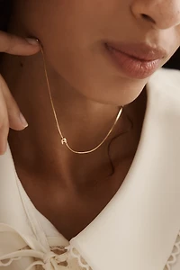 Barely There Bubble Monogram Necklace