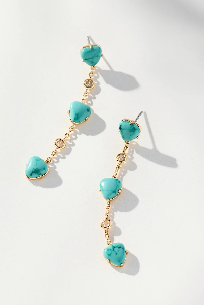 Ettika Turquoise Solstice Dangle Earrings