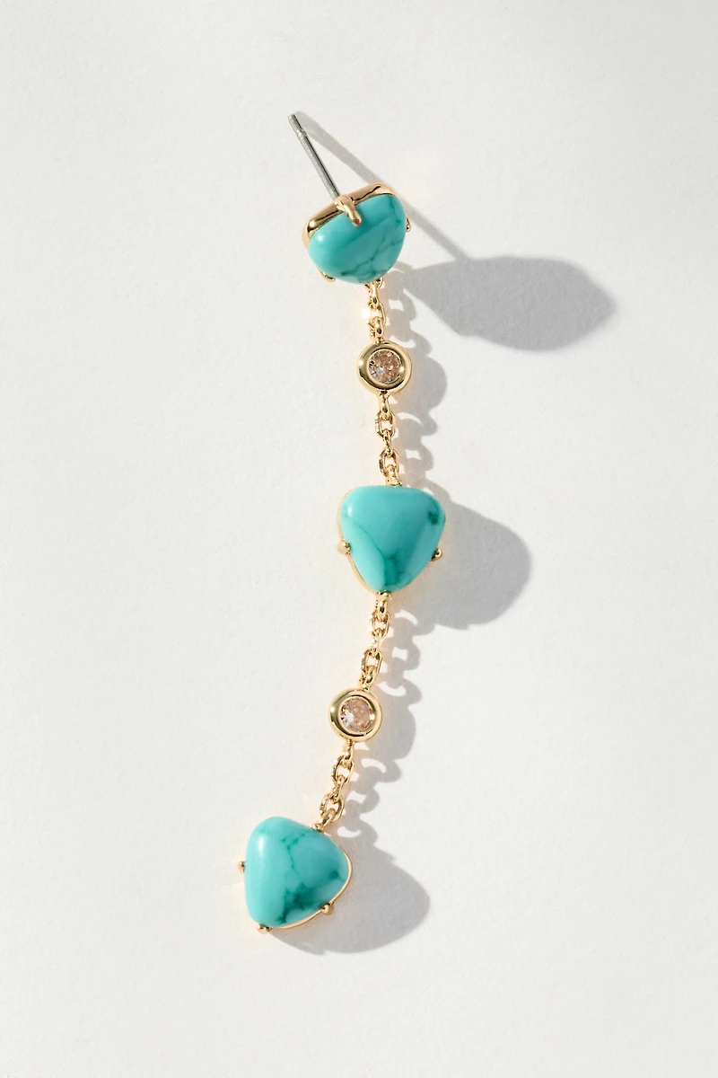 Ettika Turquoise Solstice Dangle Earrings
