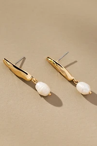 Ettika Liquid Luxe Pearl Earrings