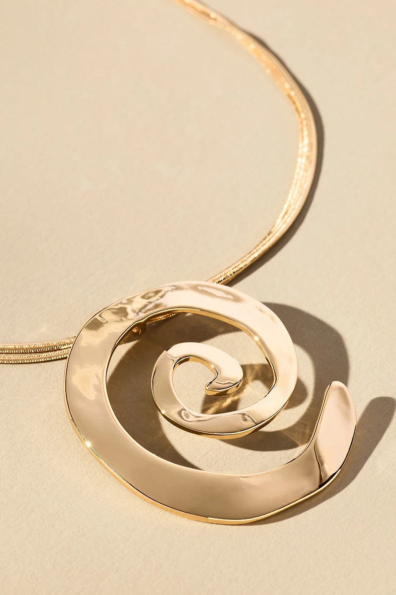 Ettika Aura Swirl Pendant Necklace