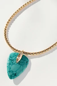 Ettika Turquoise Solstice Pendant Choker Necklace