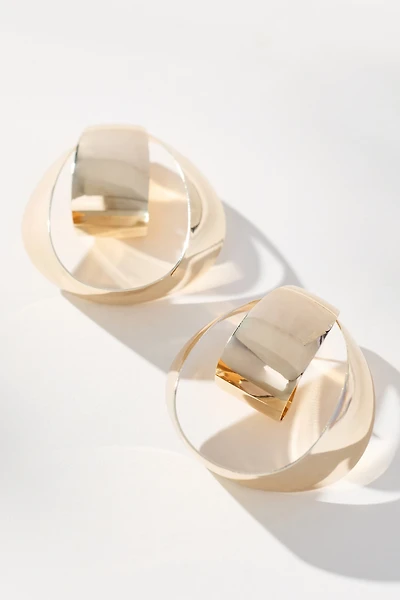 Large Mod Hoop Earrings