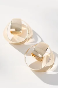 Large Mod Hoop Earrings
