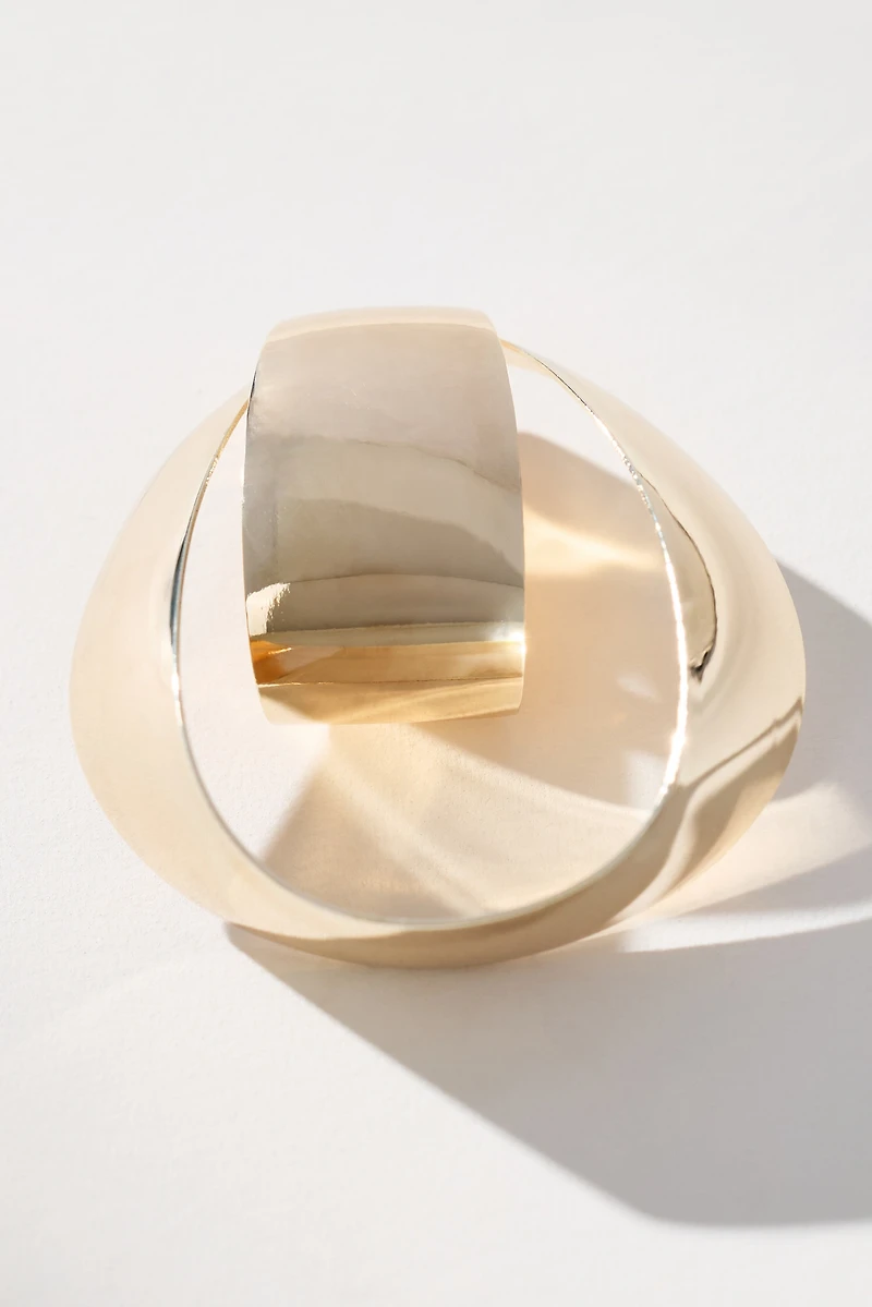 Large Mod Hoop Earrings