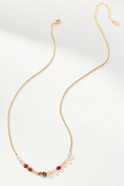 Delicate Chain Crystal Necklace