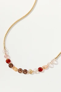 Delicate Chain Crystal Necklace