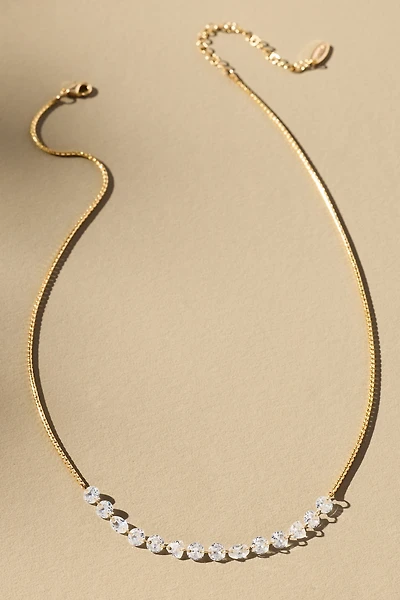 Delicate Chain Crystal Necklace