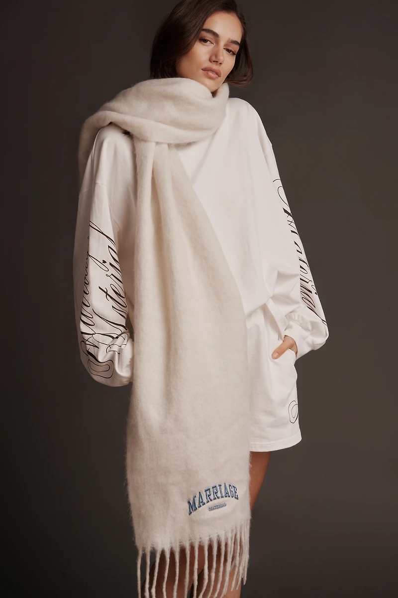 BRIDEMERCH Marriage Material Wool Scarf