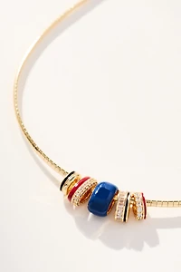 Donut Charm Collar Necklace