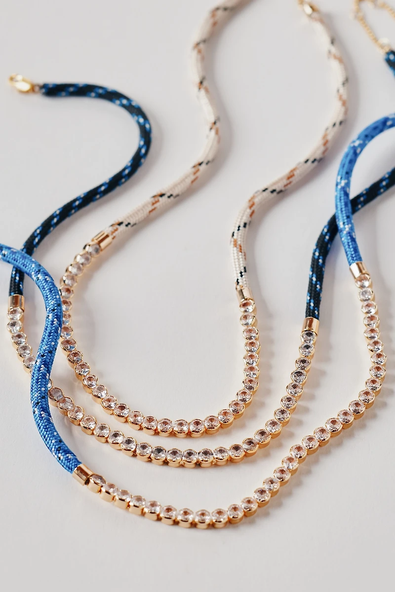 Corded Crystal Necklace
