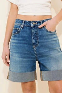 Pilcro The Austyn High-Rise Cuffed Jean Shorts
