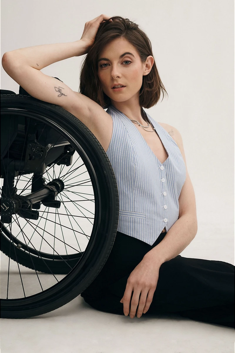 Maeve The Adaptive Seated Colette Cropped Wide-Leg Pants