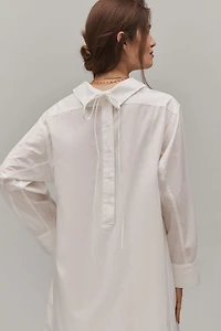 Long-Sleeve Maxi Shirt Dress