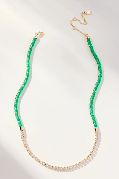 Delicate Corded Crystal Necklace