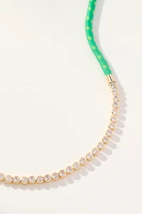 Delicate Corded Crystal Necklace
