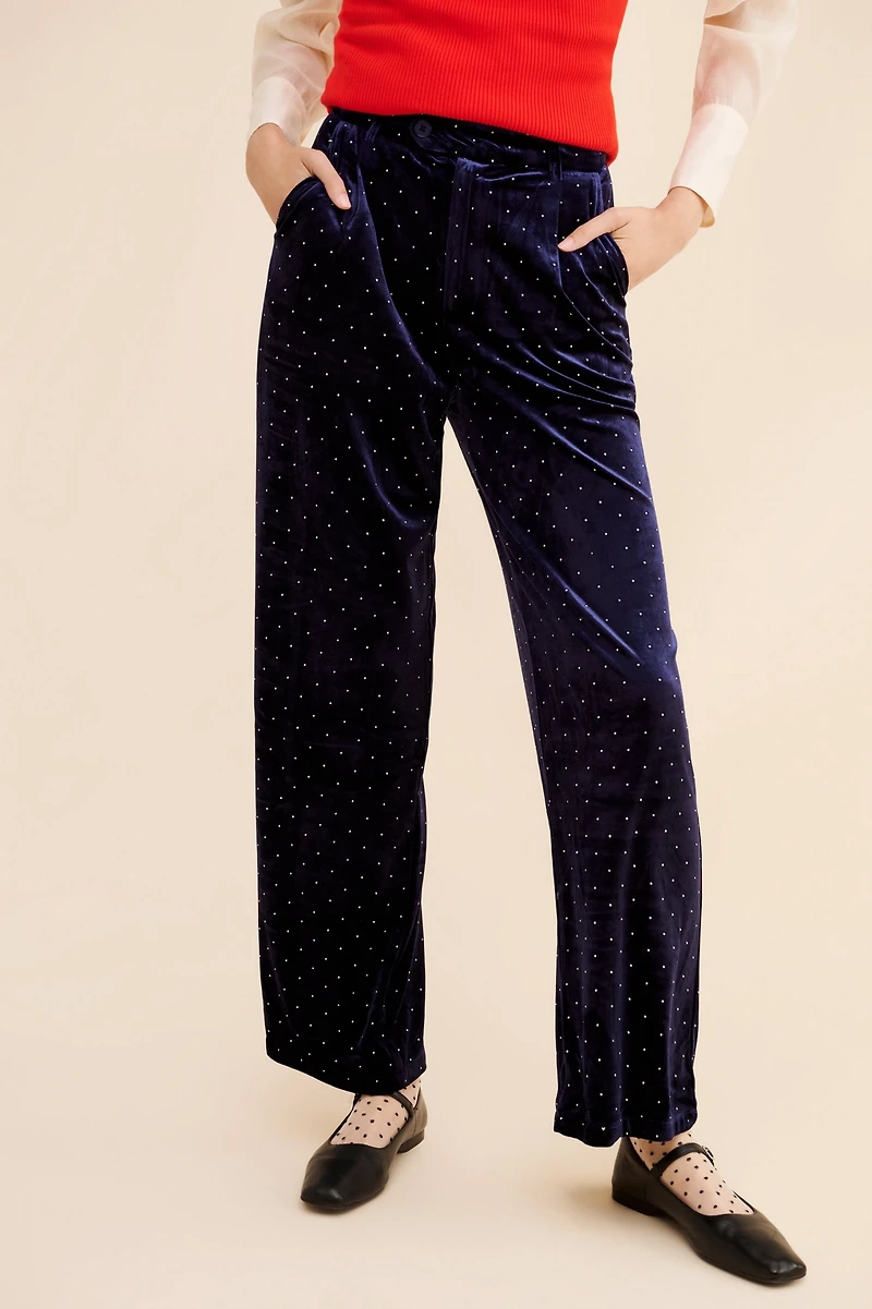 Never Fully Dressed Arden Velvet Trousers
