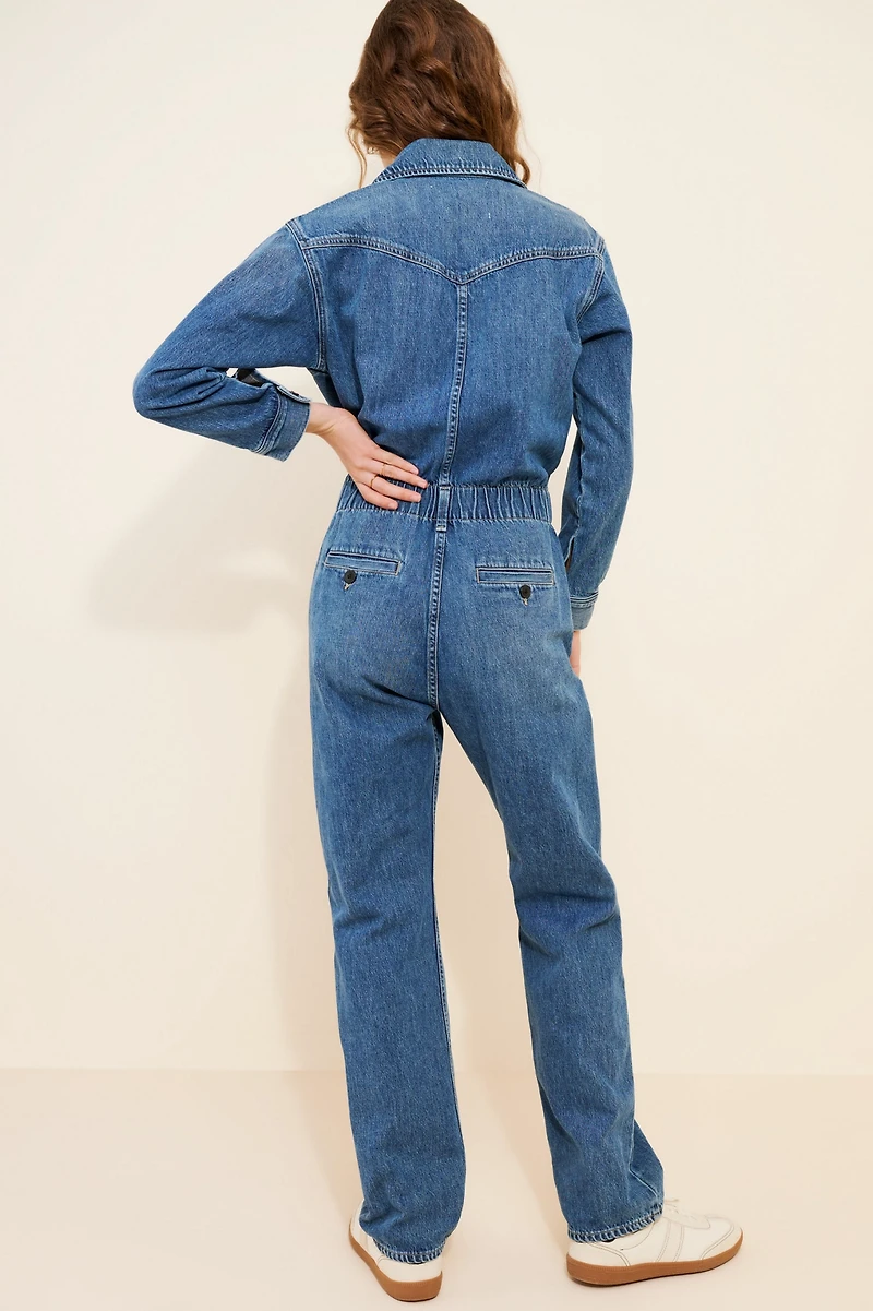 Citizens of Humanity Solene Polished Denim Jumpsuit
