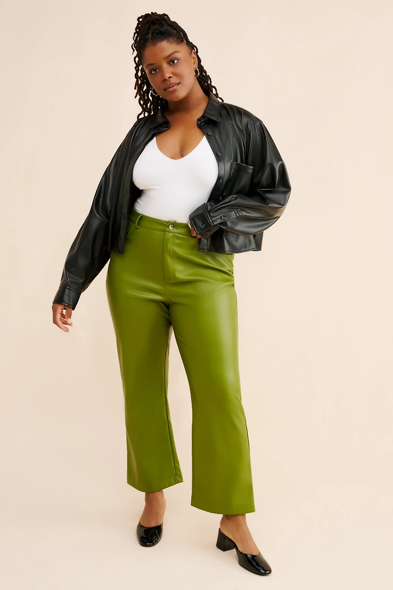 Never Fully Dressed Vegan Leather Trousers