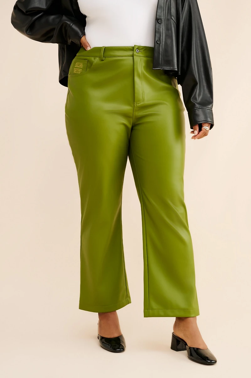 Never Fully Dressed Vegan Leather Trousers