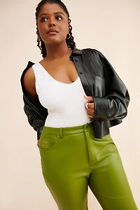 Never Fully Dressed Vegan Leather Trousers