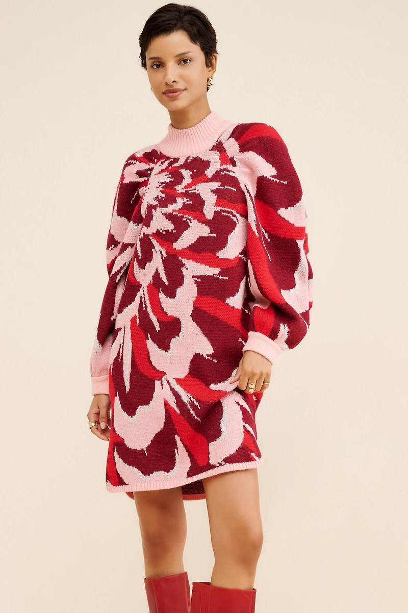Nuuly x Farm Rio Flower Knit Mini Dress