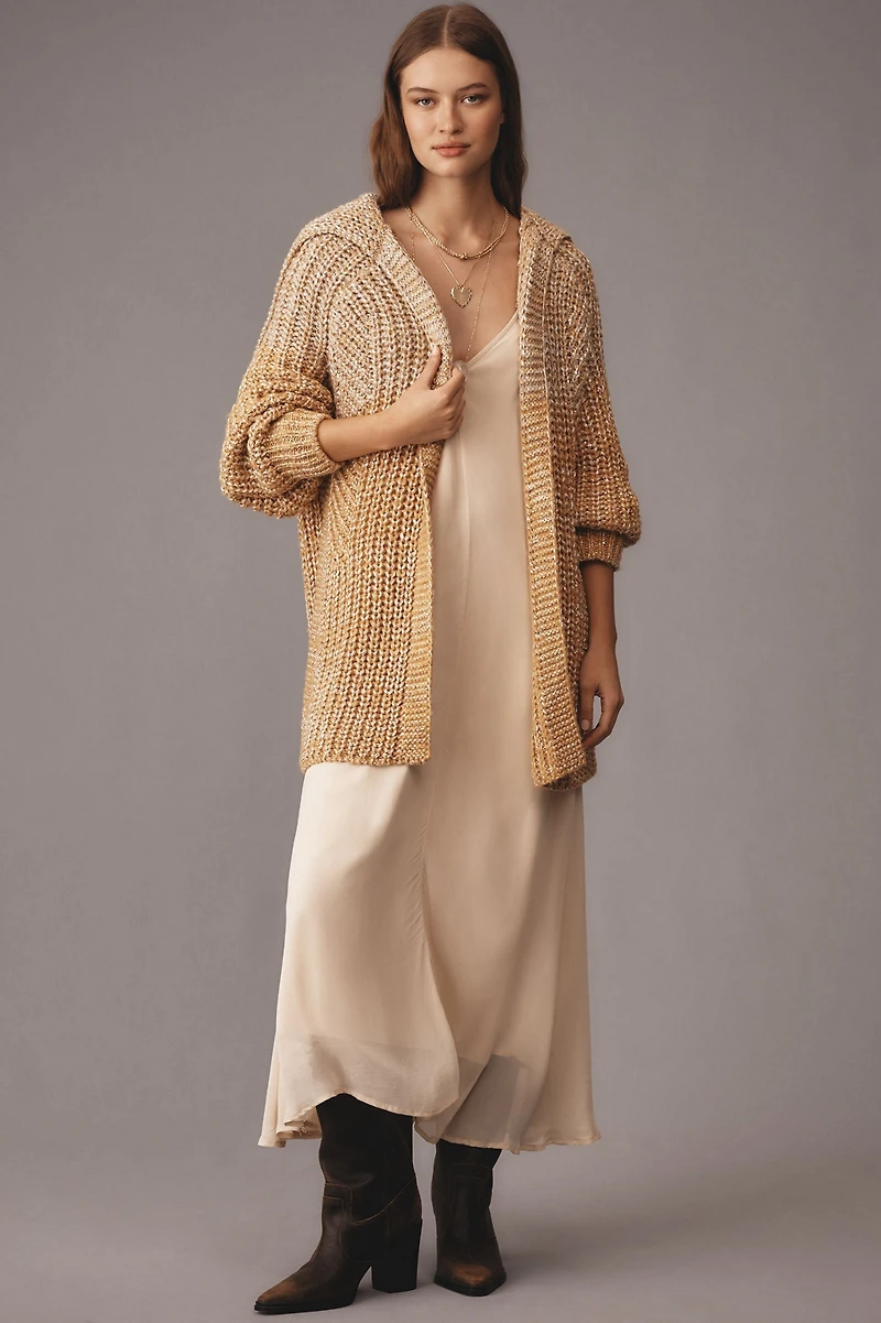 Maeve Oversized Collared Cardigan Sweater