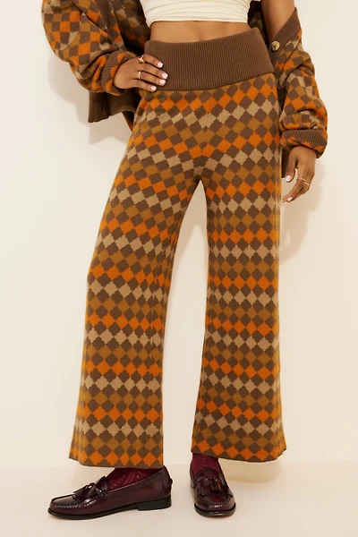 Known Supply Bruno Argyle Sweater Pants