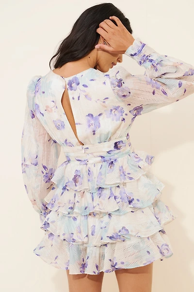 Line + Dot Fleur Mini Tiered Dress