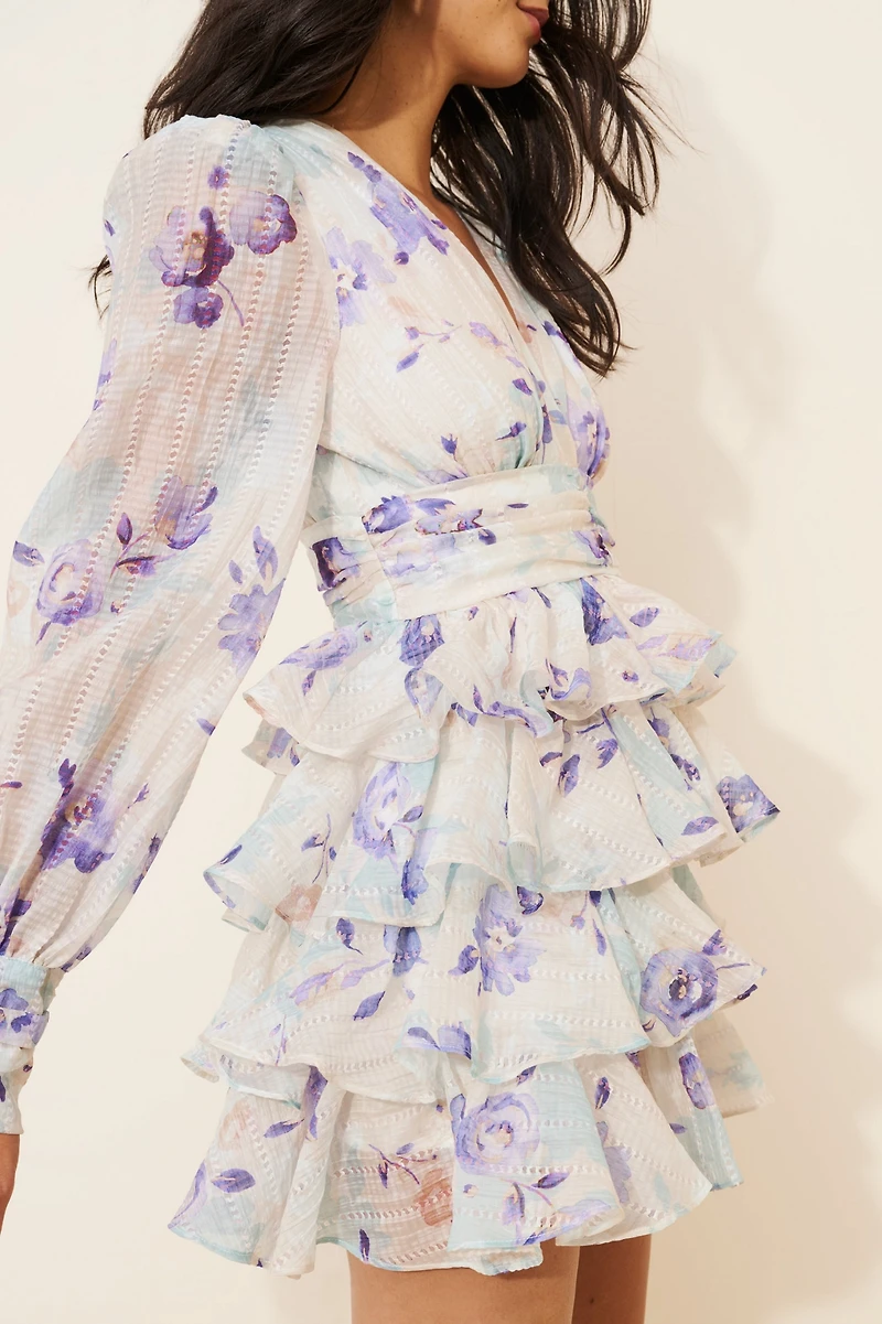 Line + Dot Fleur Mini Tiered Dress