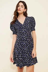 Madewell Printed Crepe Modern Femme Mini Dress
