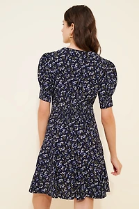 Madewell Printed Crepe Modern Femme Mini Dress