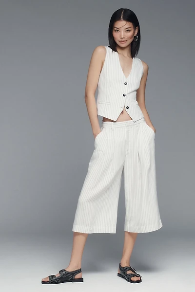 Maeve Cropped Wide-Leg Trousers