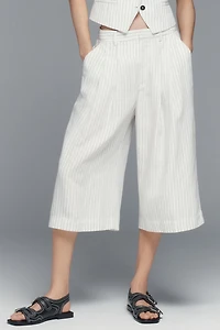 Maeve Cropped Wide-Leg Trousers