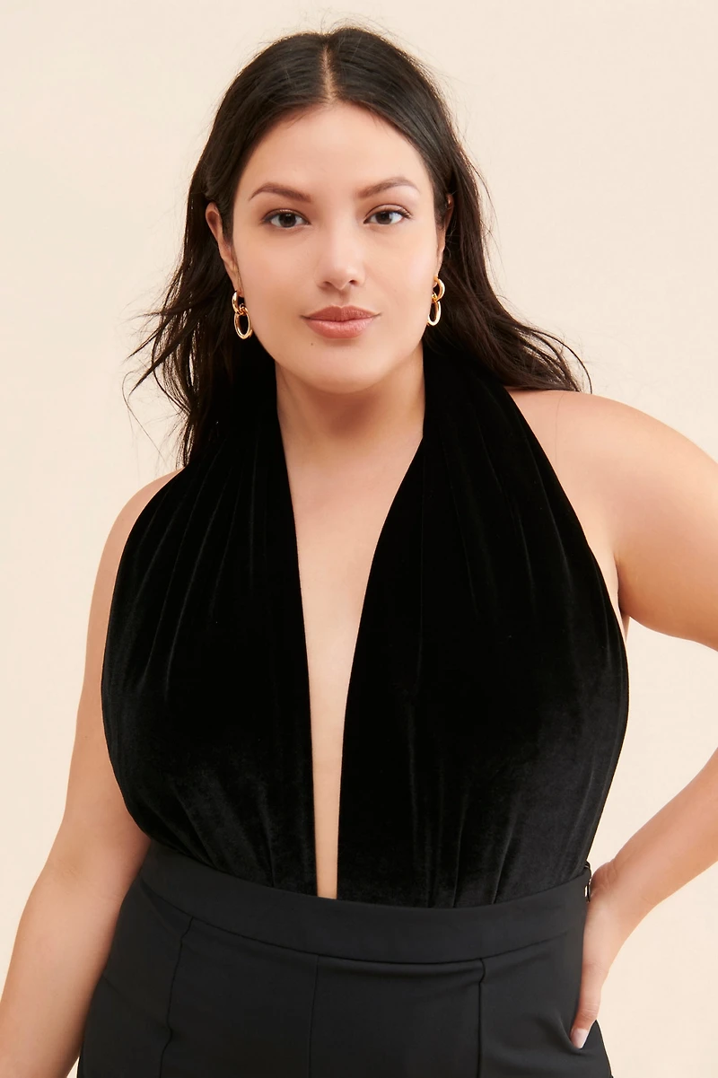 Twobirds Velvet Tie Bodysuit