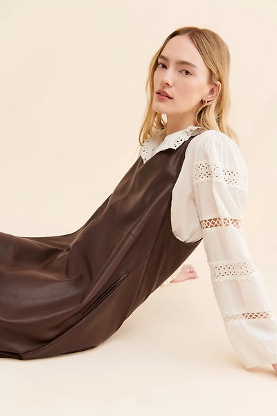 B Young Dafany Vegan Leather Dress