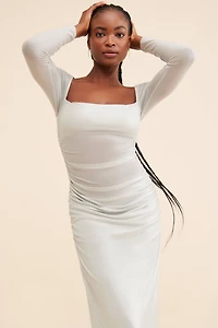 Nuuly x AFRM Sofi Foil Mesh Dress