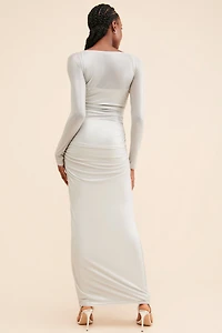 Nuuly x AFRM Sofi Foil Mesh Dress