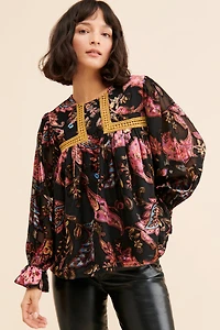 Let Me Be Velcra Velvet Blouse