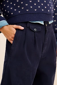 Closed Rhoone High-Rise Pleated Corduroy Pants