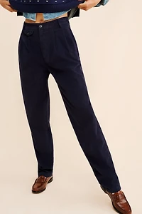 Closed Rhoone High-Rise Pleated Corduroy Pants