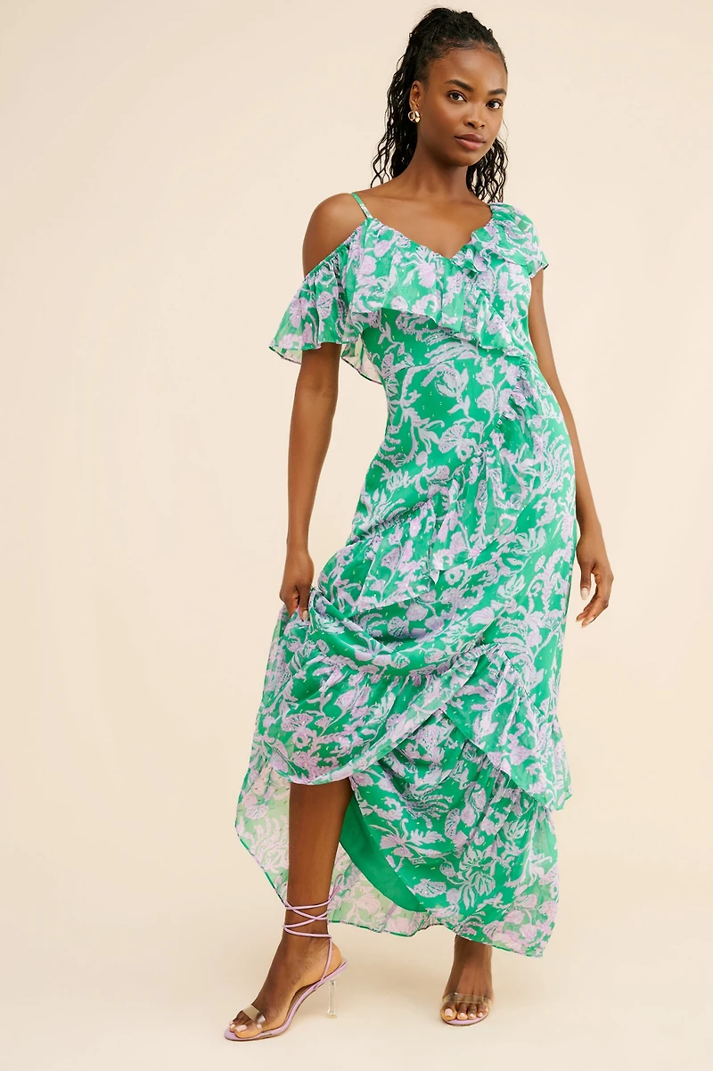 Lilly Pulitzer Rosalynn Ruffle Maxi Dress
