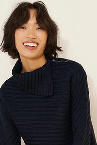 ASTR the Label Melita Wool Blend Asymmetric Sweater