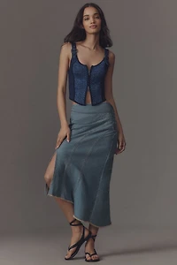 Pilcro Denim Slip Skirt