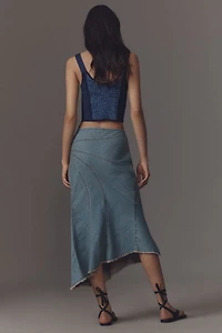 Pilcro Denim Slip Skirt