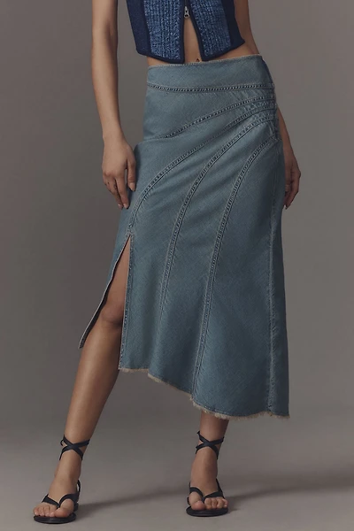 Pilcro Denim Slip Skirt