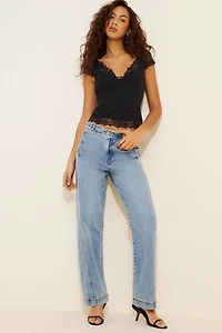 Habitual High-Rise Side Panel Jeans