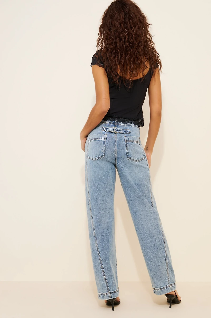 Habitual High-Rise Side Panel Jeans